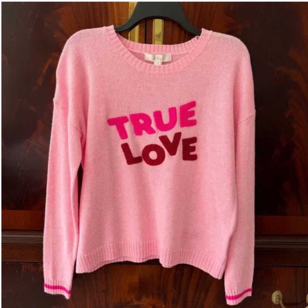 Lilly Pulitzer Pippy Sweater True Love Conch Shell Pink Small - Picture 8 of 15